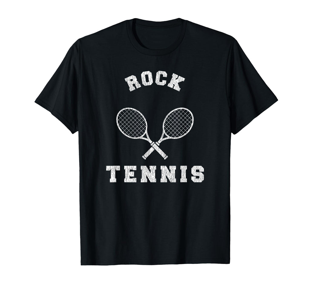 Rock Tennis Team Distressed 90S Vibe T-Shirt - Minimalist Print Unisex - T-Shirt, Sweatshirt, Hoodie