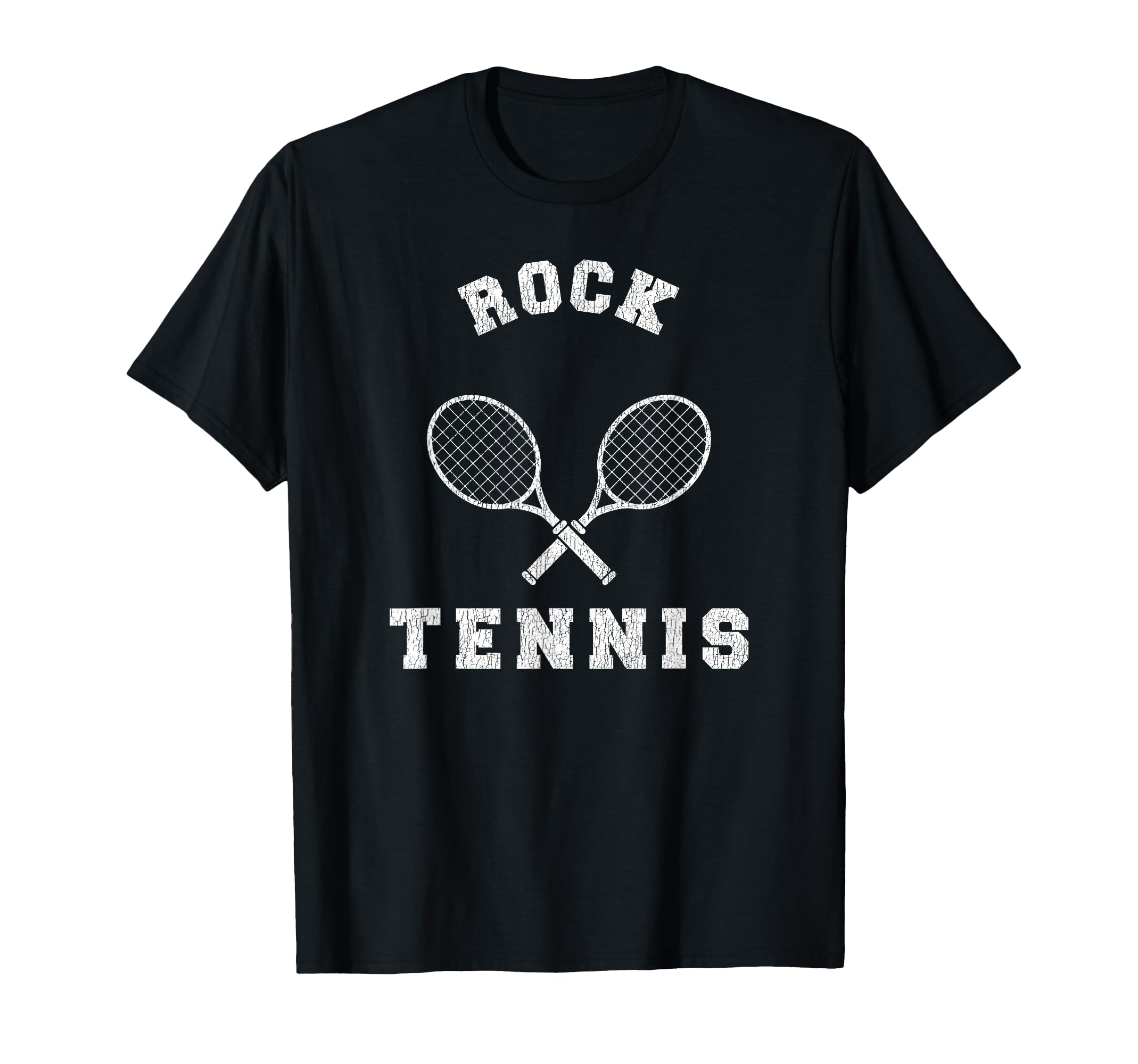 Rock Tennis Team Distressed 90S Vibe T-Shirt - Minimalist Print Unisex - T-Shirt, Sweatshirt, Hoodie