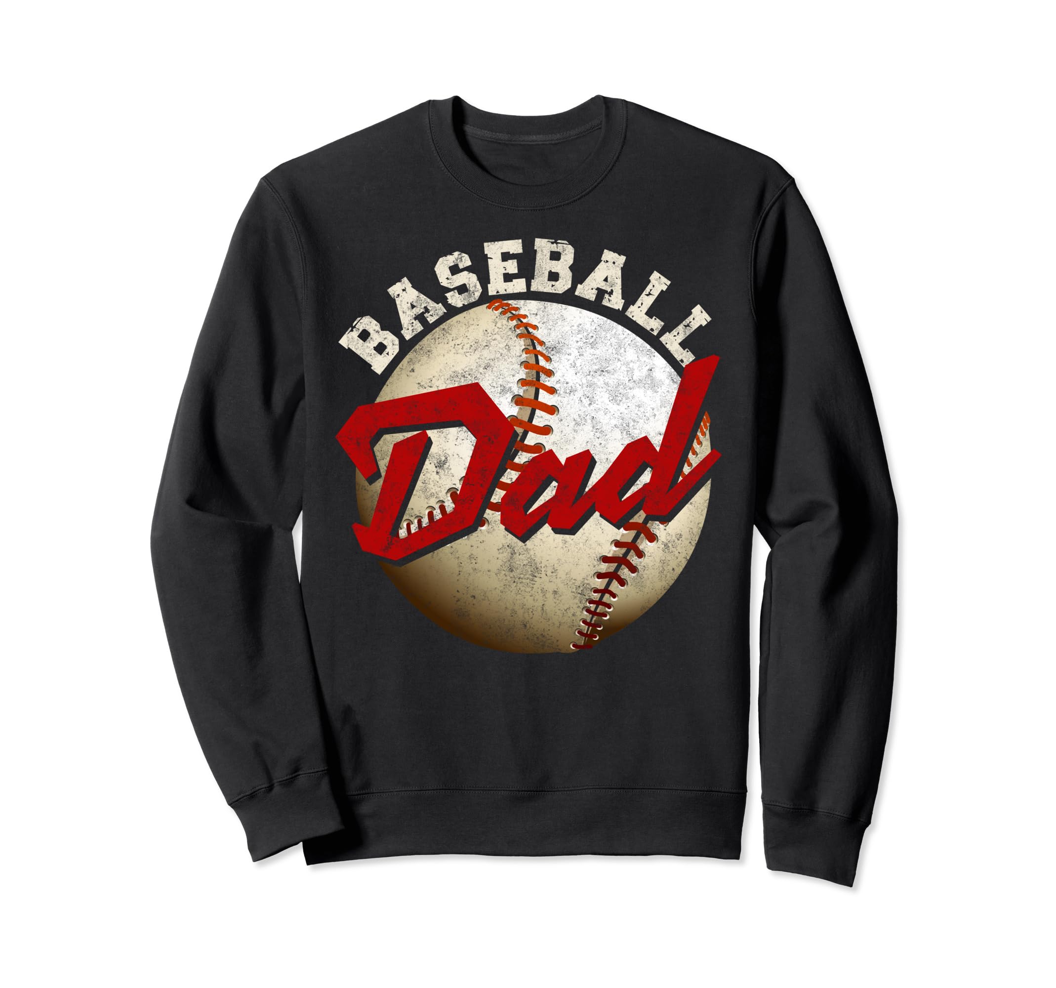 Baseball Dad Fathers Day Daddy Sweatshirt - Custom Art Print for Adults - T-Shirt, Sweatshirt, Hoodie