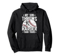 Proud Baseball Pitcher Dad Baseball Pitcher Hoodie - Graphic Print Unisex - T-Shirt, Sweatshirt, Hoodie