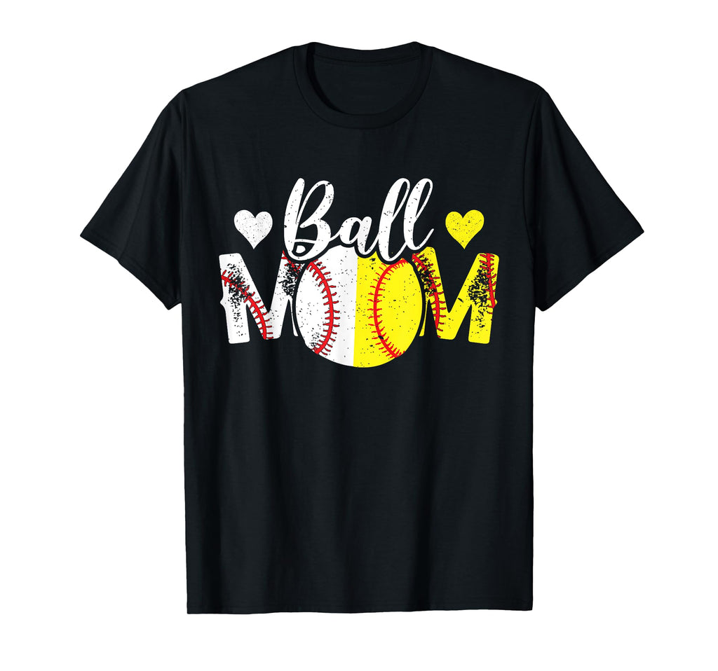 Ball Mom Baseball Softball Mama T-Shirt - Streetwear Style for Adults - T-Shirt, Sweatshirt, Hoodie