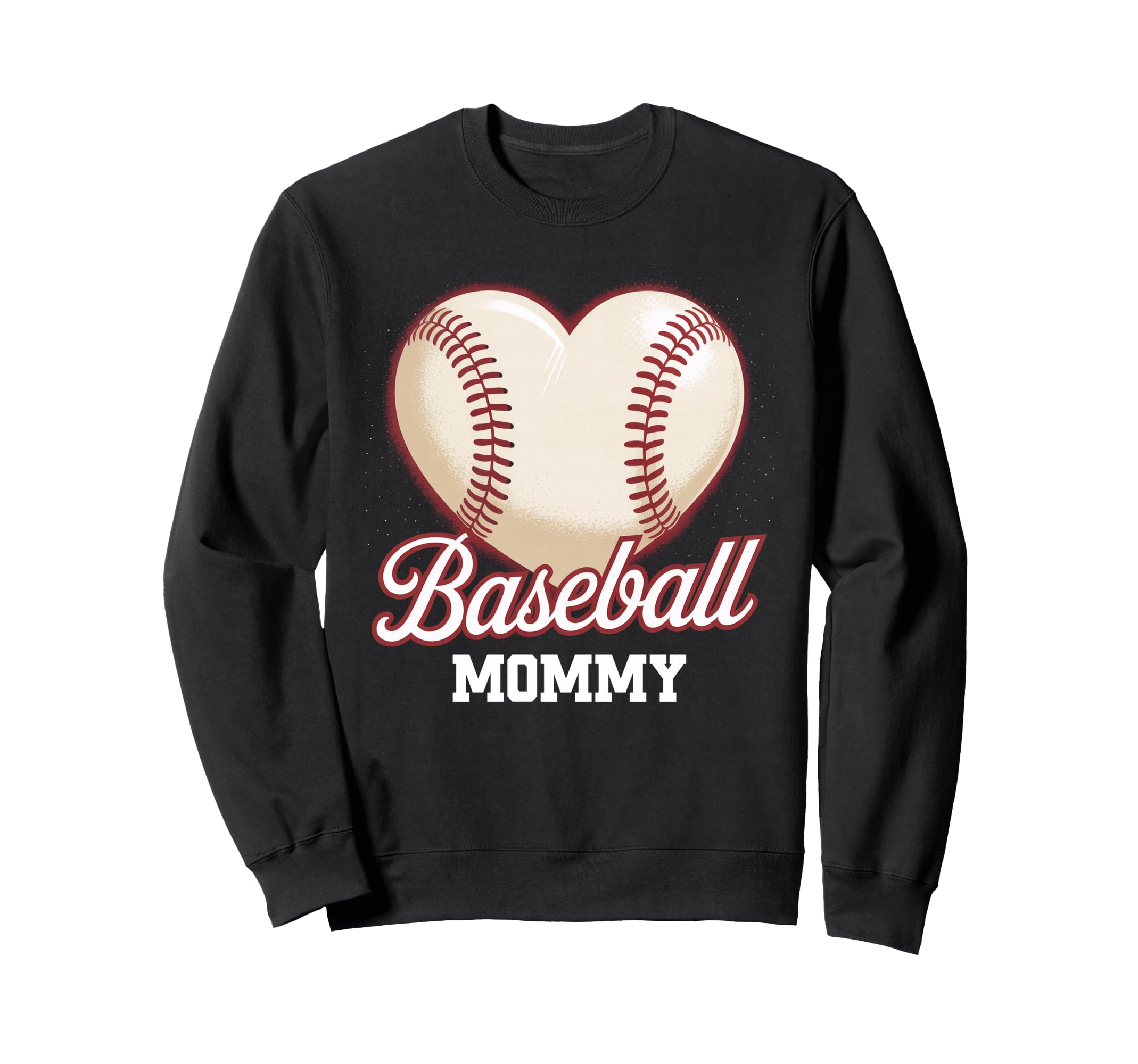 Heart Baseball Mommy Mothers Day Sweatshirt - Aesthetic Graphic Men Women - T-Shirt, Sweatshirt, Hoodie