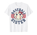 Baseball Sister Coquette Bow Sport T-Shirt - Minimalist Print for Adults - T-Shirt, Sweatshirt, Hoodie