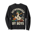 Outnumbered Funny Mom Goose Mothers Sweatshirt - Unique Graphic Men Women - T-Shirt, Sweatshirt, Hoodie