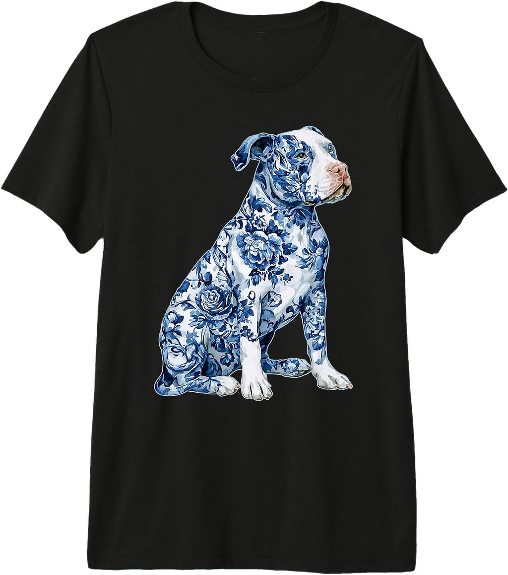 Artistic Blue Floral Animals Art Designs Co - Adult & Kids T-Shirts, Sweatshirts & Hoodies apparel design preview 1