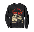 Train Distressed Engineer Engine Sweatshirt - Aesthetic Graphic Unisex - T-Shirt, Sweatshirt, Hoodie