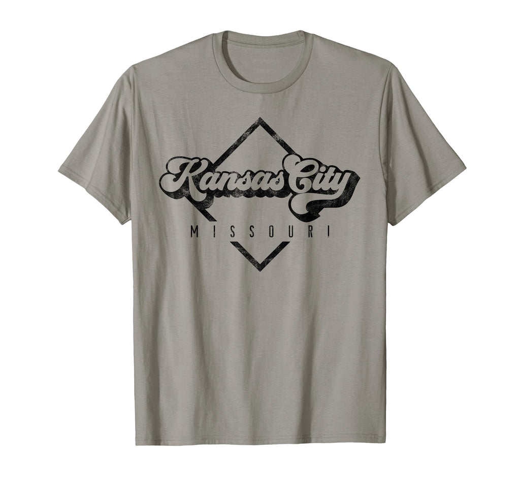 Kansas City Missouri Distressed 70S T-Shirt - Casual Everyday Wear Unisex - T-Shirt, Sweatshirt, Hoodie