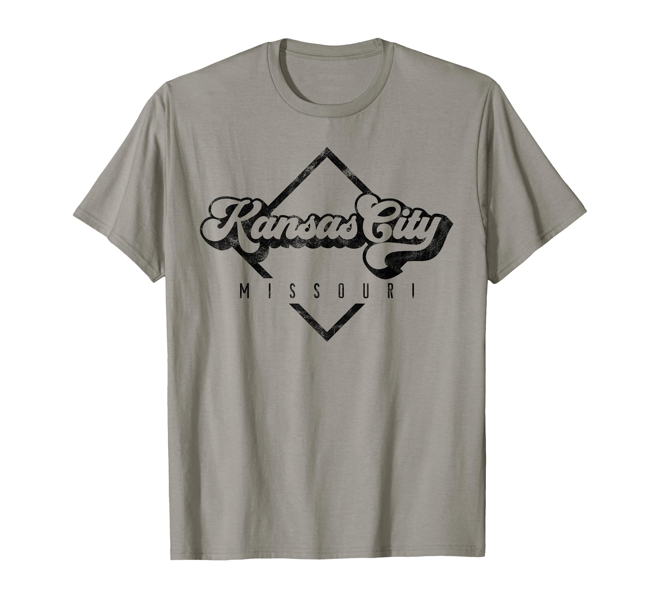 Kansas City Missouri Distressed 70S T-Shirt - Casual Everyday Wear Unisex - T-Shirt, Sweatshirt, Hoodie