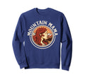 Groovy Mountain Mama Hippie 60S Sweatshirt - Fun Novelty Design for Adults - T-Shirt, Sweatshirt, Hoodie