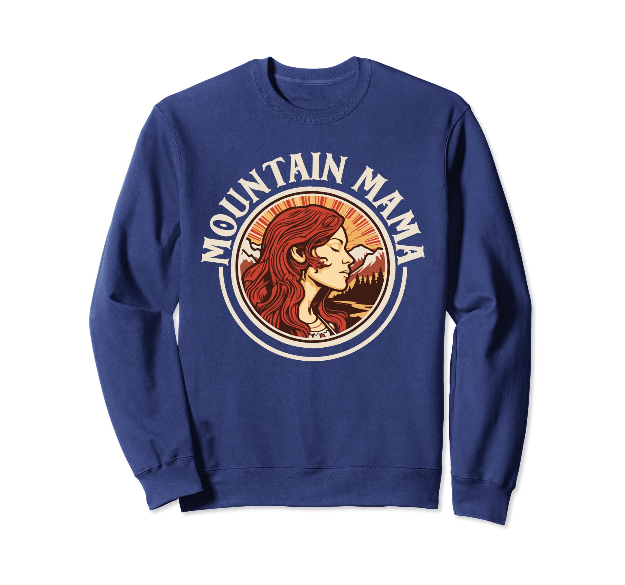 Groovy Mountain Mama Hippie 60S Sweatshirt - Fun Novelty Design for Adults - T-Shirt, Sweatshirt, Hoodie