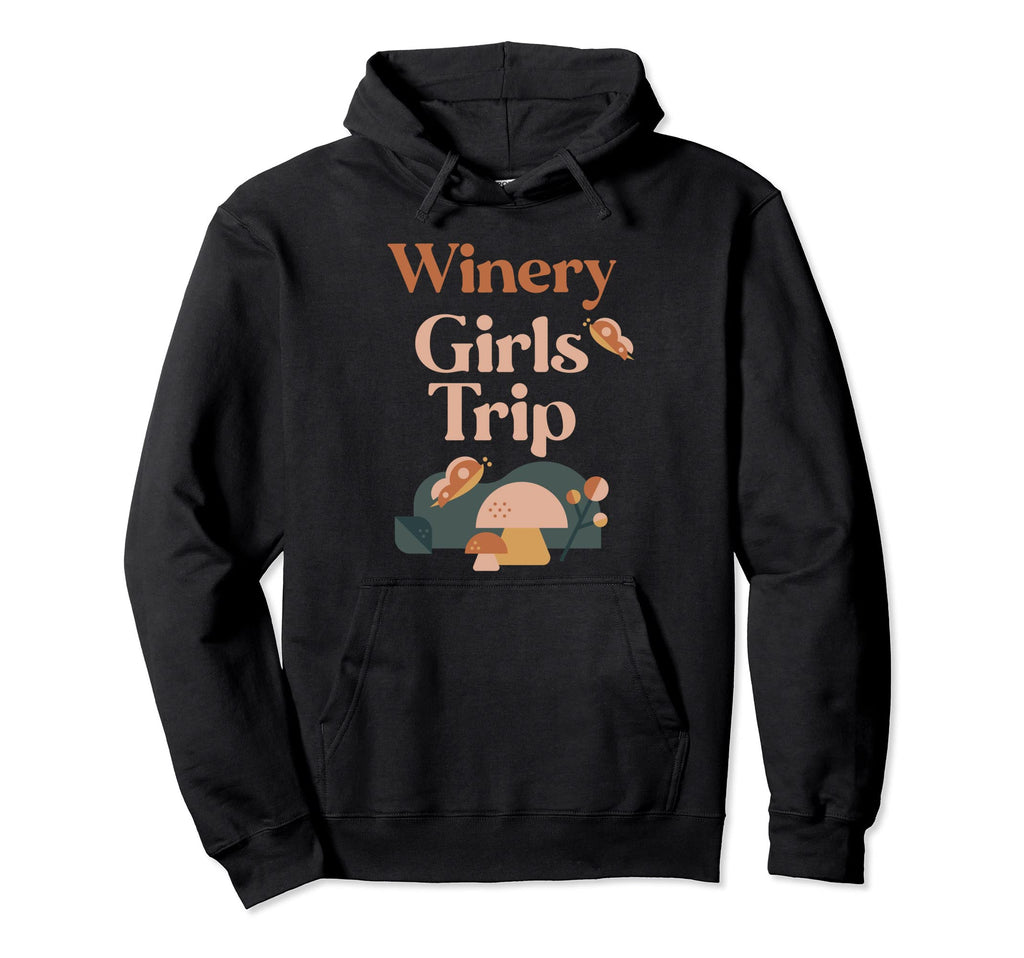 Winery Trip Matching Group Groovy Hoodie - Casual Everyday Wear for Adults - T-Shirt, Sweatshirt, Hoodie