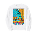 4Th July Ice Cream Drip Usa Flag Sweatshirt - Streetwear Style Unisex - T-Shirt, Sweatshirt, Hoodie