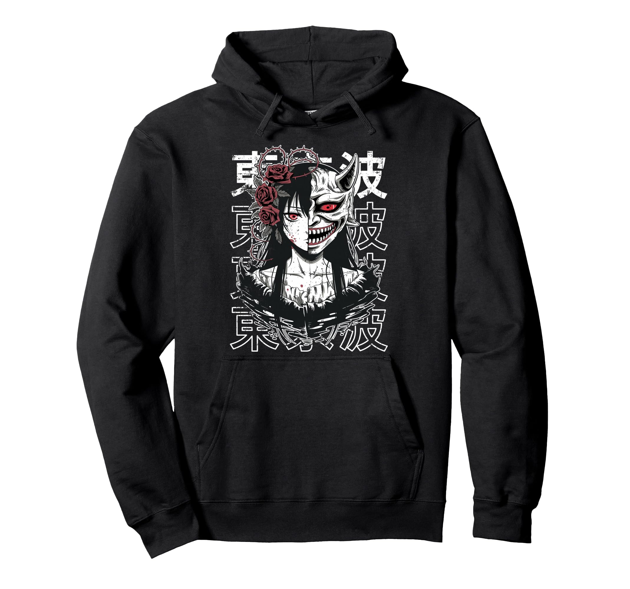 Japanese Horror Anime Manga Y2K Hoodie - Casual Everyday Wear Men Women - T-Shirt, Sweatshirt, Hoodie