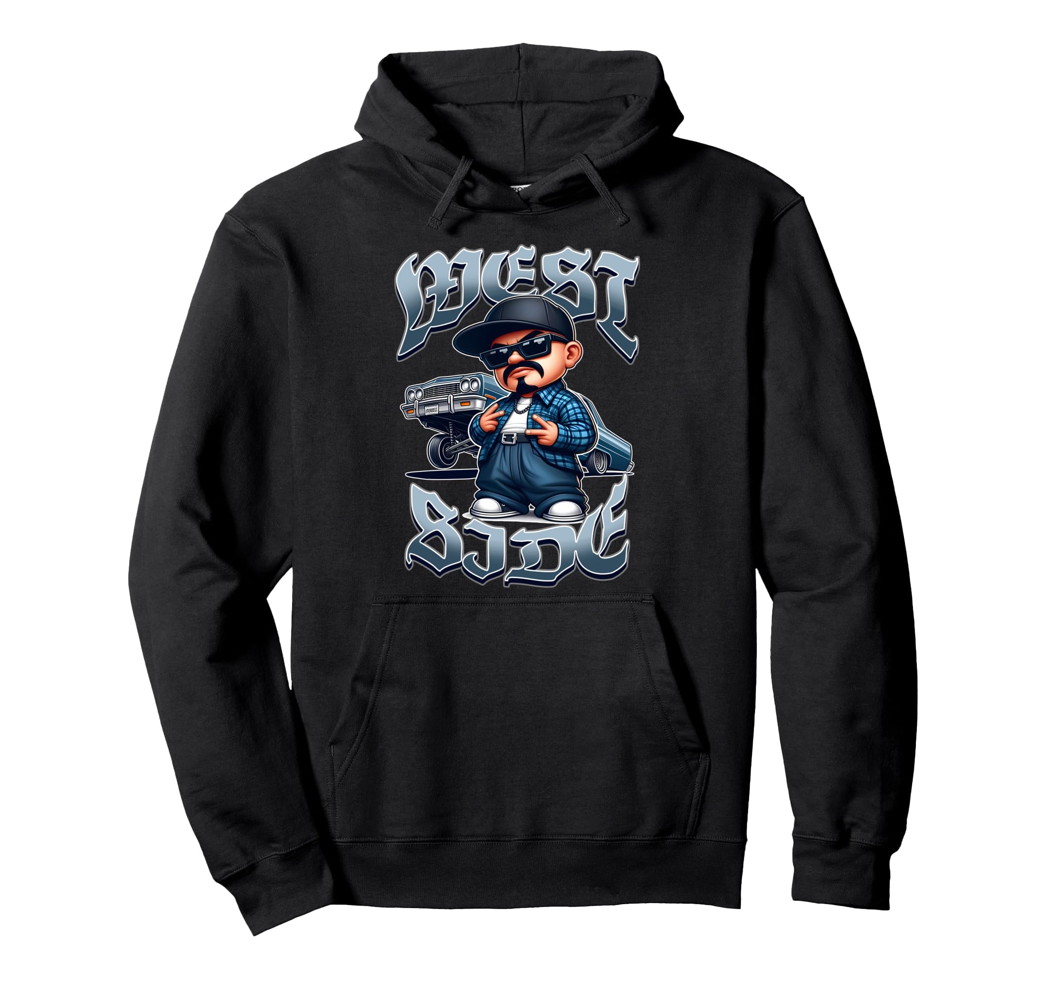 Low Rider Westside Hand Sign Gang West Hoodie - Trendy Graphic Unisex - T-Shirt, Sweatshirt, Hoodie