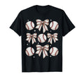 Baseball Coquette Bow Baseball Mom T-Shirt - Custom Art Print for Adults - T-Shirt, Sweatshirt, Hoodie