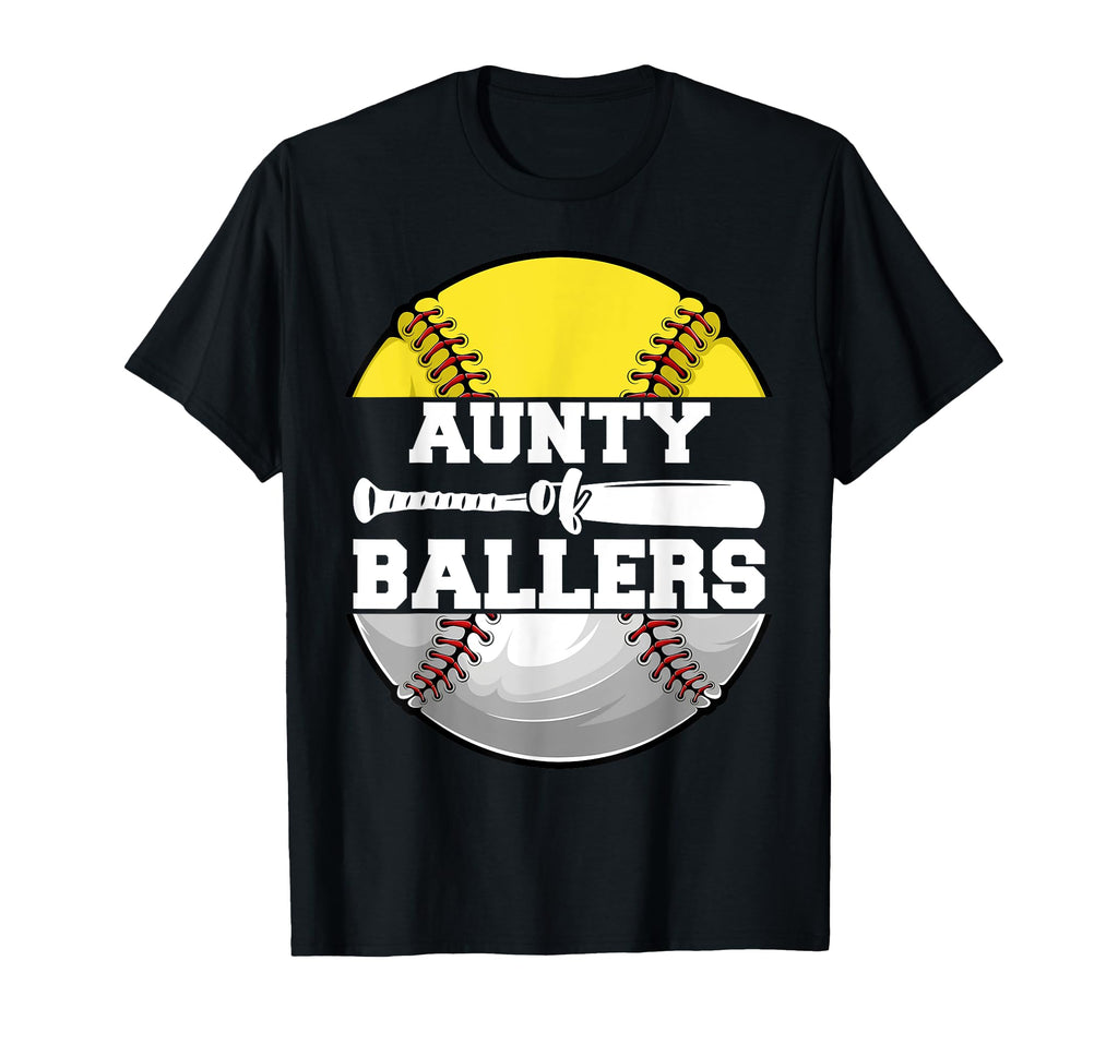 Aunty Ballers Funny Softball Baseball T-Shirt - Trendy Graphic for Adults - T-Shirt, Sweatshirt, Hoodie