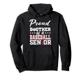 Proud Brother Baseball Senior 2027 Hoodie - Fun Novelty Design Unisex - T-Shirt, Sweatshirt, Hoodie