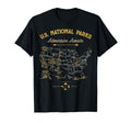 62 National Parks Map Gifts Us Park T-Shirt - Fun Novelty Design Unisex - T-Shirt, Sweatshirt, Hoodie
