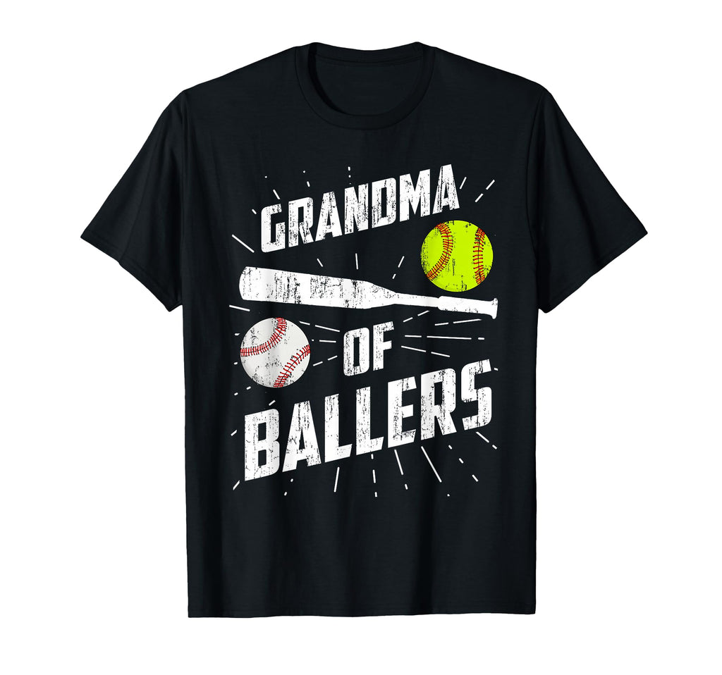 Grandma Ballers Funny Baseball Softball T-Shirt - Trendy Graphic Men Women - T-Shirt, Sweatshirt, Hoodie