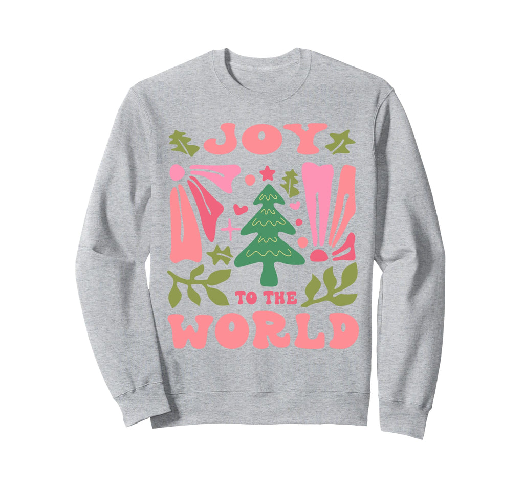 Christian Faith Boho Joy To World Sweatshirt - Aesthetic Graphic for Adults - T-Shirt, Sweatshirt, Hoodie