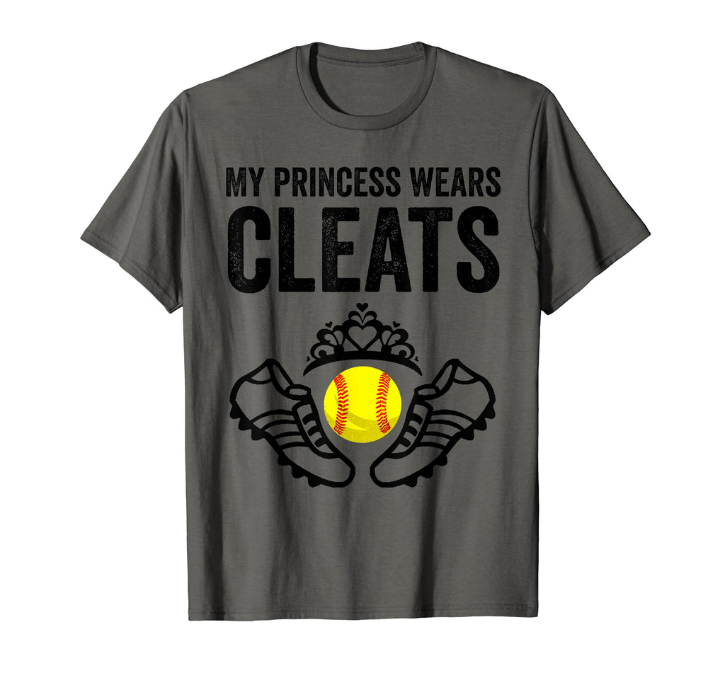 Funny My Princess Wears Cleats Gift T-Shirt - Trendy Graphic Unisex - T-Shirt, Sweatshirt, Hoodie