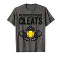 Funny My Princess Wears Cleats Gift T-Shirt - Trendy Graphic Unisex - T-Shirt, Sweatshirt, Hoodie