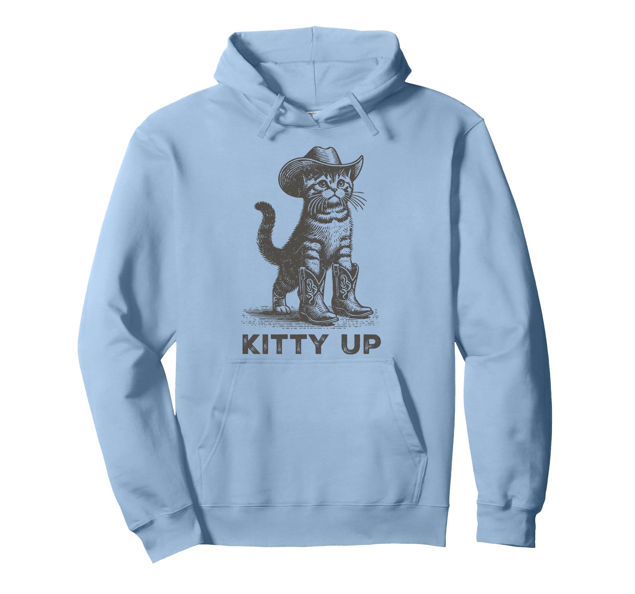 Kitty Up Country Music Lover Funny Cowboy Hoodie - Streetwear Style Unisex - T-Shirt, Sweatshirt, Hoodie