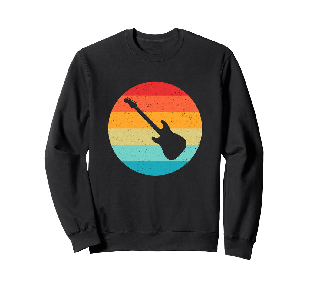 Electric Guitar Silhouette Sunset Sweatshirt - Custom Art Print Men Women - T-Shirt, Sweatshirt, Hoodie