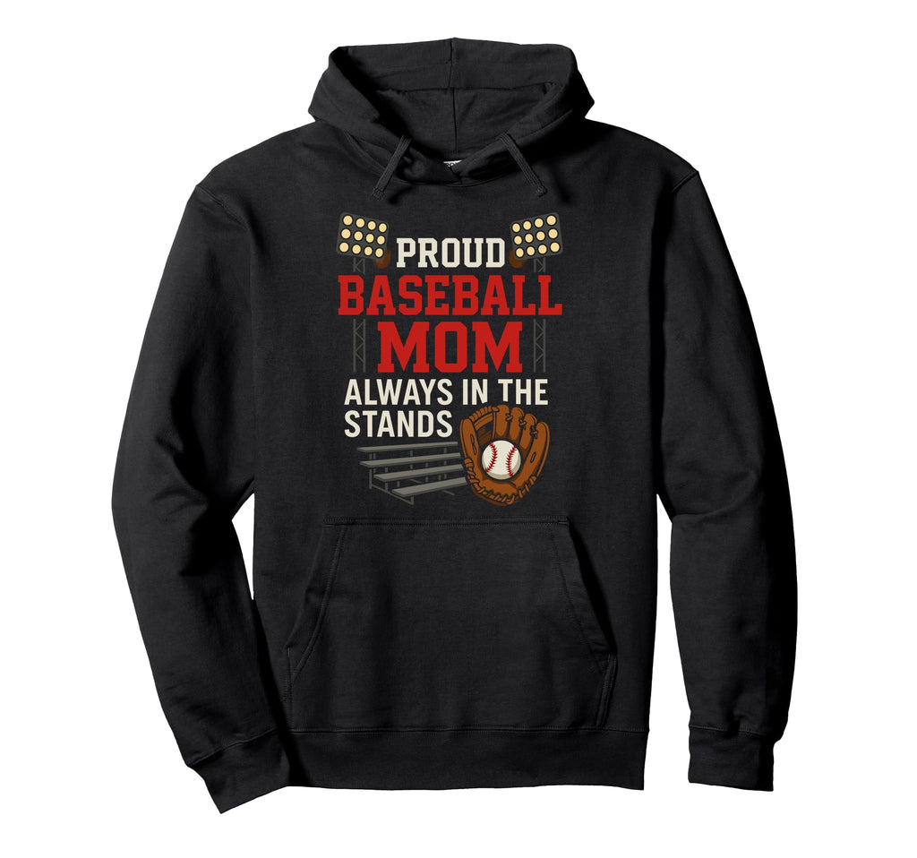 Baseball Mom Dugout Life Game Day Hoodie - Streetwear Style for Adults - T-Shirt, Sweatshirt, Hoodie