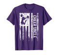 Cheer Uncle American Flag Cheerleader T-Shirt - Graphic Print Men Women - T-Shirt, Sweatshirt, Hoodie