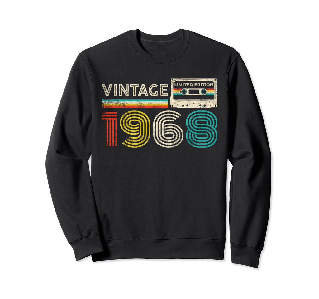 1968 Birthday 1968 Cassette Tape Sweatshirt - Unique Graphic Unisex - T-Shirt, Sweatshirt, Hoodie