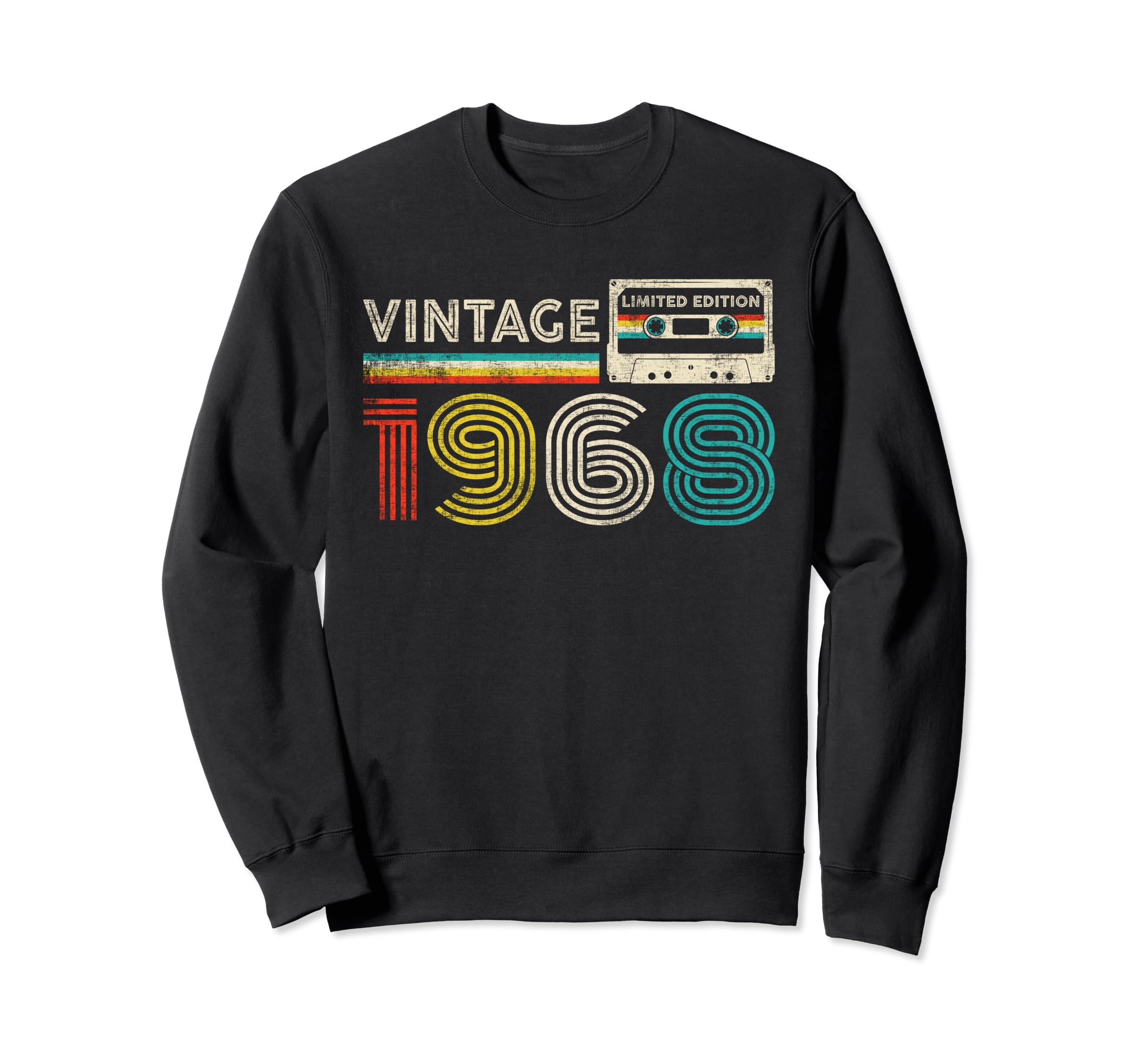 1968 Birthday 1968 Cassette Tape Sweatshirt - Unique Graphic Unisex - T-Shirt, Sweatshirt, Hoodie