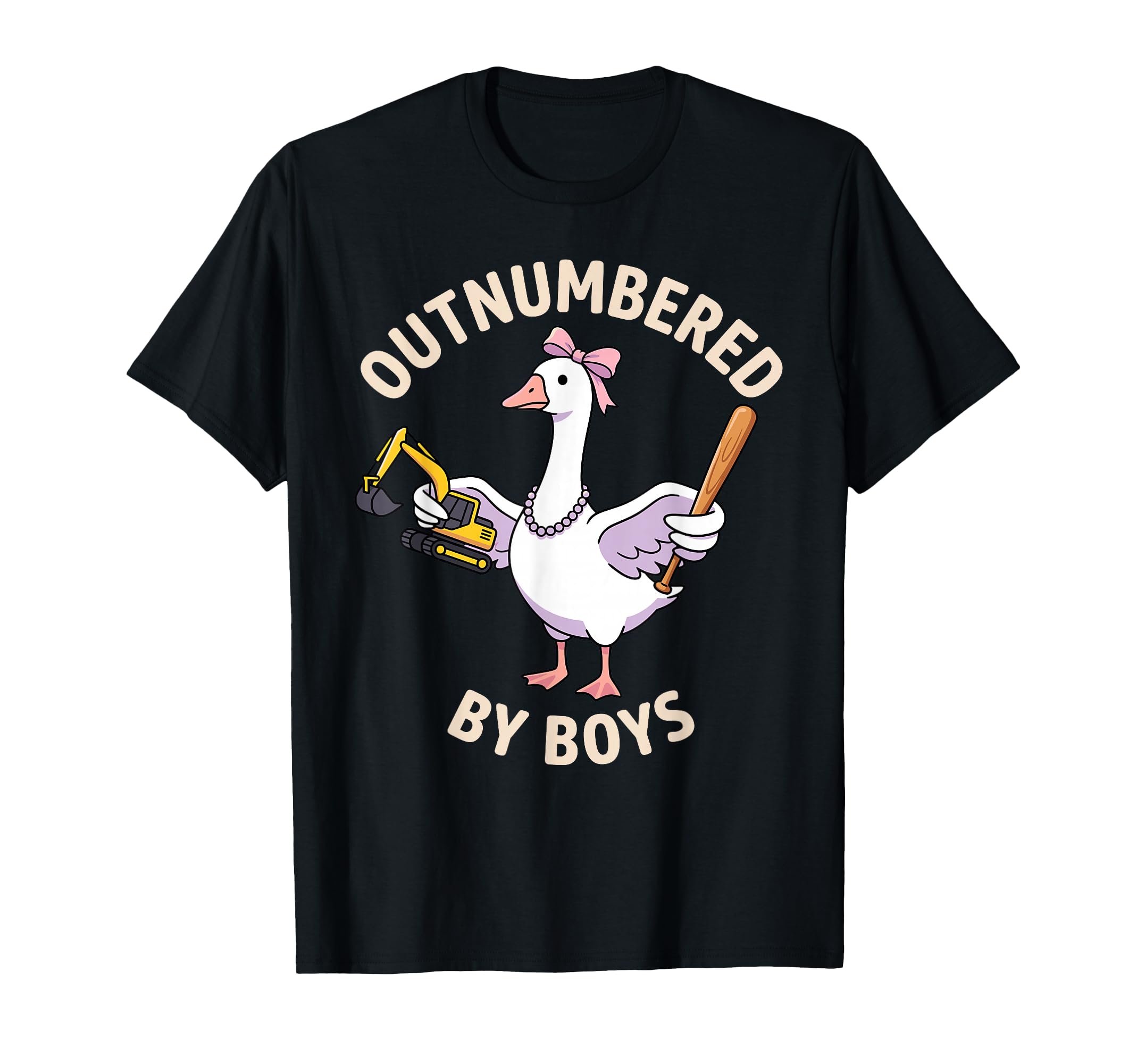 Funny Outnumbered Mothers Day T-Shirt - Casual Everyday Wear Men Women - T-Shirt, Sweatshirt, Hoodie