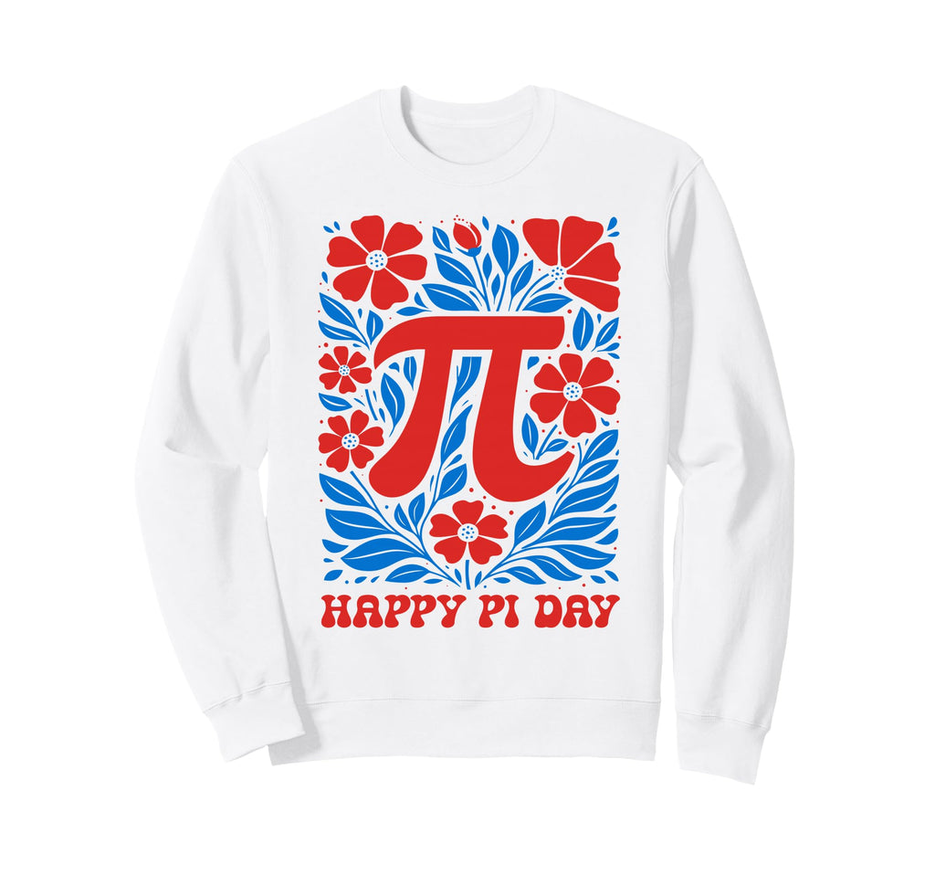 Happy Pi Day Symbol Boho Flower Math Sweatshirt - Trendy Graphic Unisex - T-Shirt, Sweatshirt, Hoodie