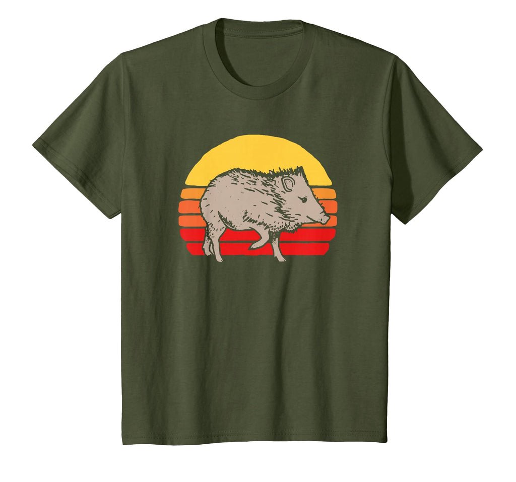 Javelina 80S Sunset Funny Arizona T-Shirt - Fun Novelty Design Men Women - T-Shirt, Sweatshirt, Hoodie