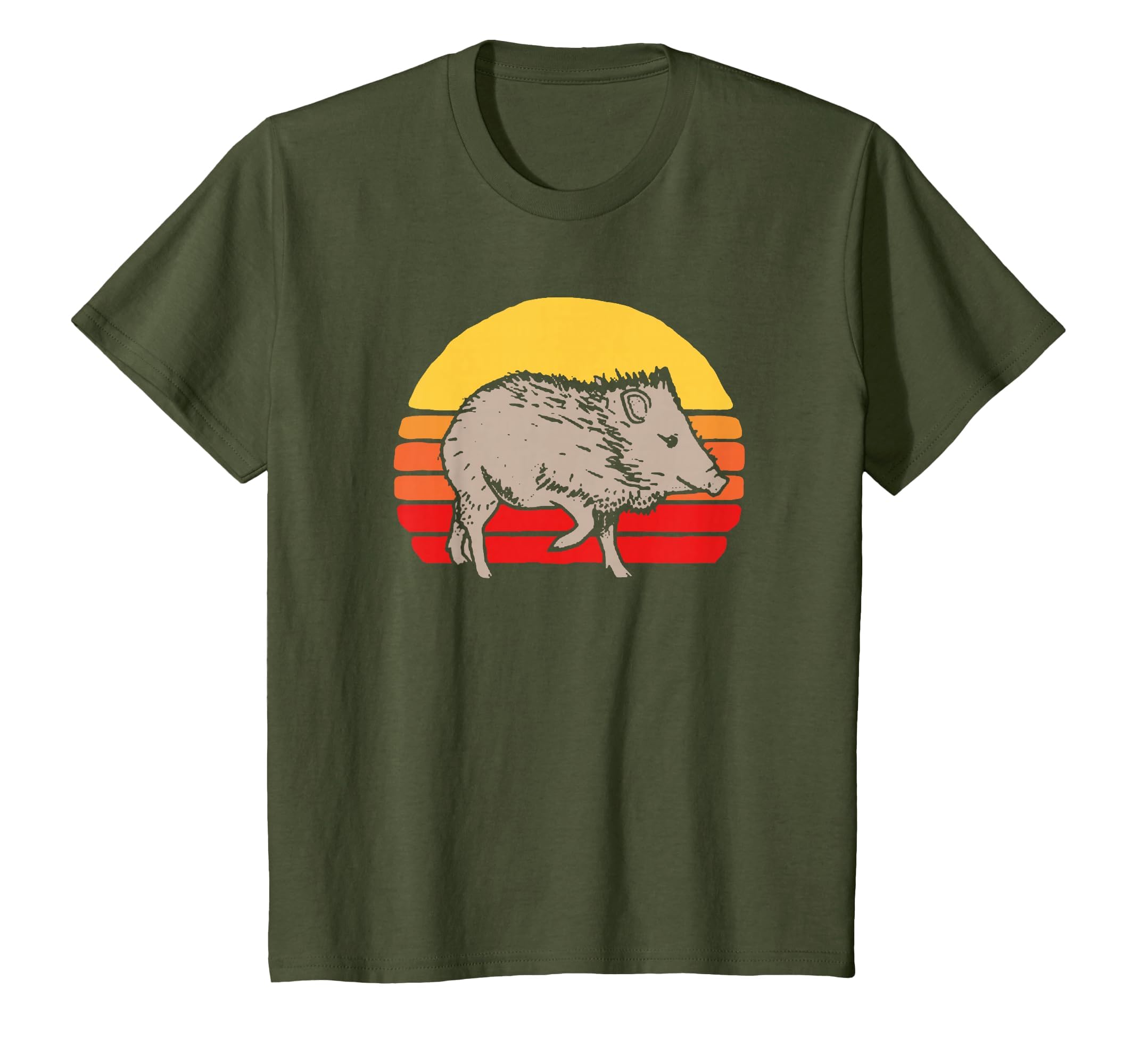 Javelina 80S Sunset Funny Arizona T-Shirt - Fun Novelty Design Men Women - T-Shirt, Sweatshirt, Hoodie