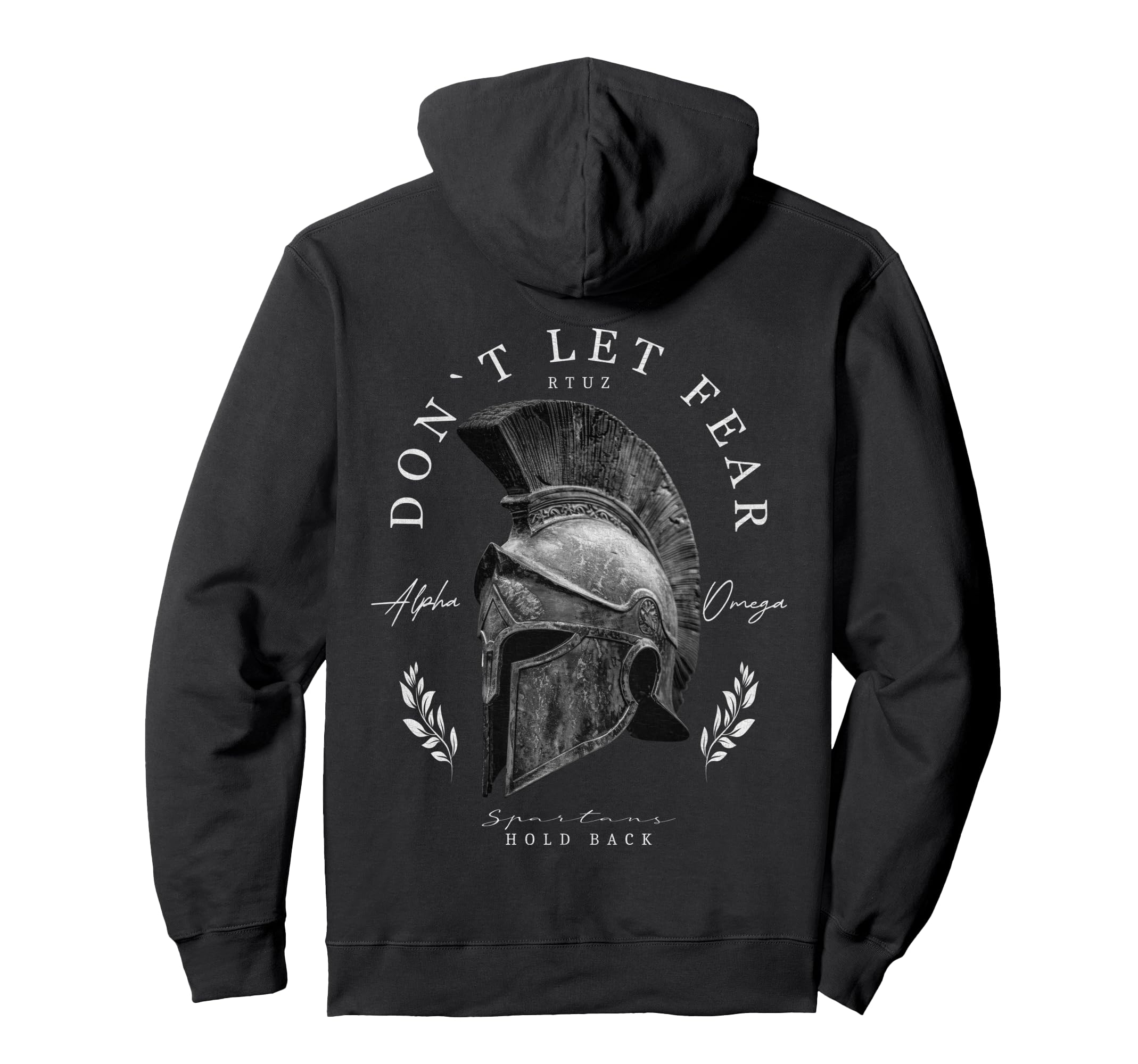 Back Spartan Helmet Warrior Y2K Streetwear Hoodie - Graphic Print Men Women - T-Shirt, Sweatshirt, Hoodie