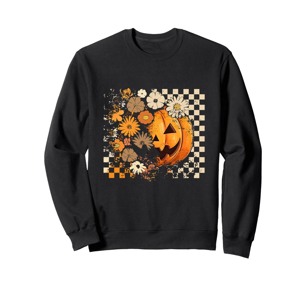 Boho Floral Halloween Fall Sweatshirt - Custom Art Print for Adults - T-Shirt, Sweatshirt, Hoodie
