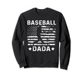 Baseball Dada Dad Usa Flag 4Th July Sweatshirt - Streetwear Style Men Women - T-Shirt, Sweatshirt, Hoodie