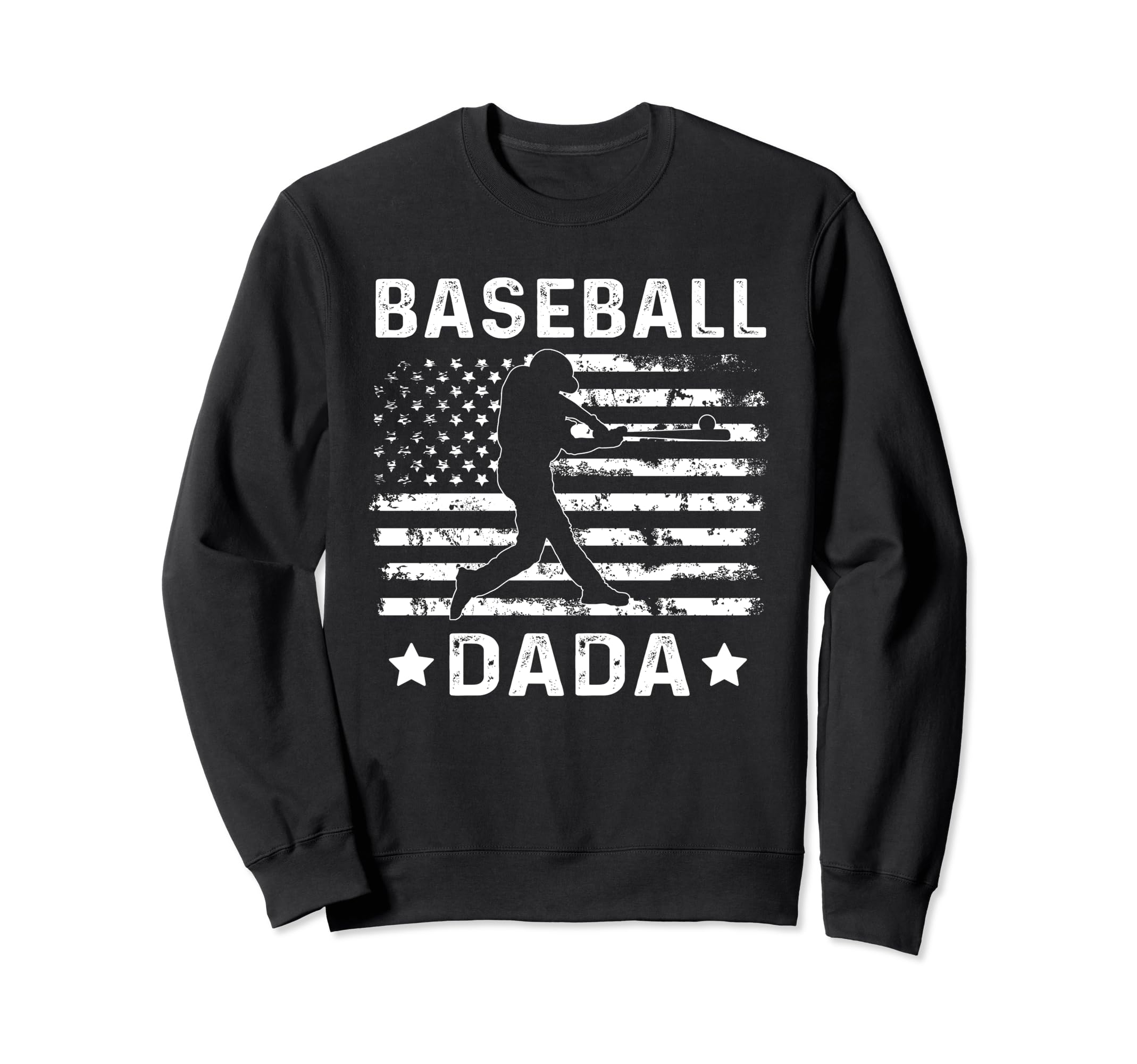 Baseball Dada Dad Usa Flag 4Th July Sweatshirt - Streetwear Style Men Women - T-Shirt, Sweatshirt, Hoodie