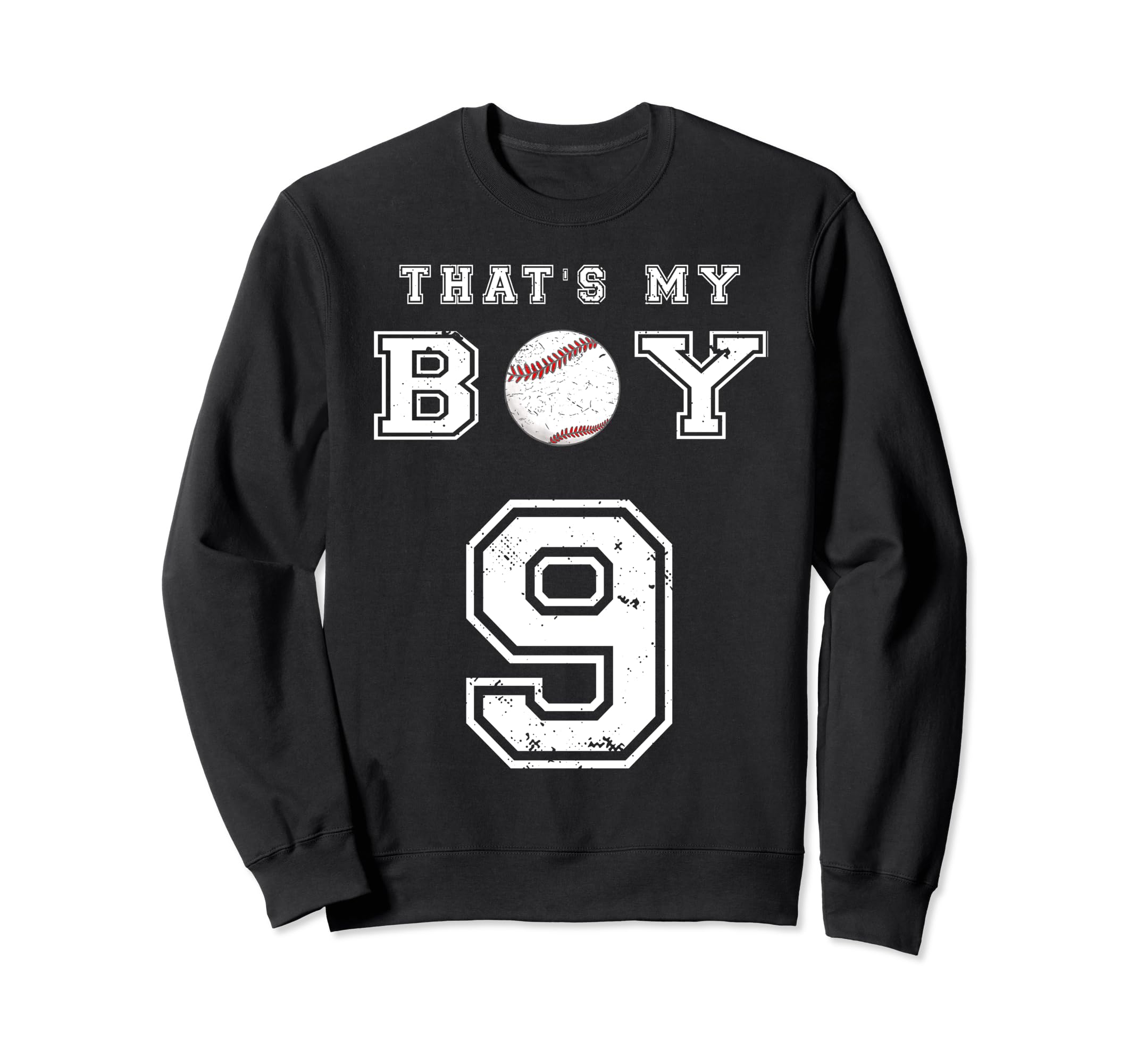 Thats My Baseball 9 Jersey Number Mom Sweatshirt - Minimalist Print Unisex - T-Shirt, Sweatshirt, Hoodie