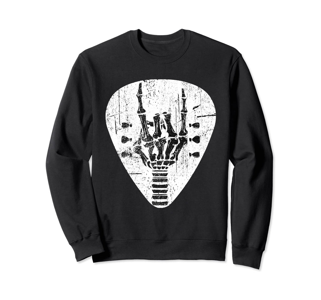 Skeleton Hand Horns Punk Rock Sweatshirt - Fun Novelty Design Men Women - T-Shirt, Sweatshirt, Hoodie