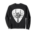 Skeleton Hand Horns Punk Rock Sweatshirt - Fun Novelty Design Men Women - T-Shirt, Sweatshirt, Hoodie