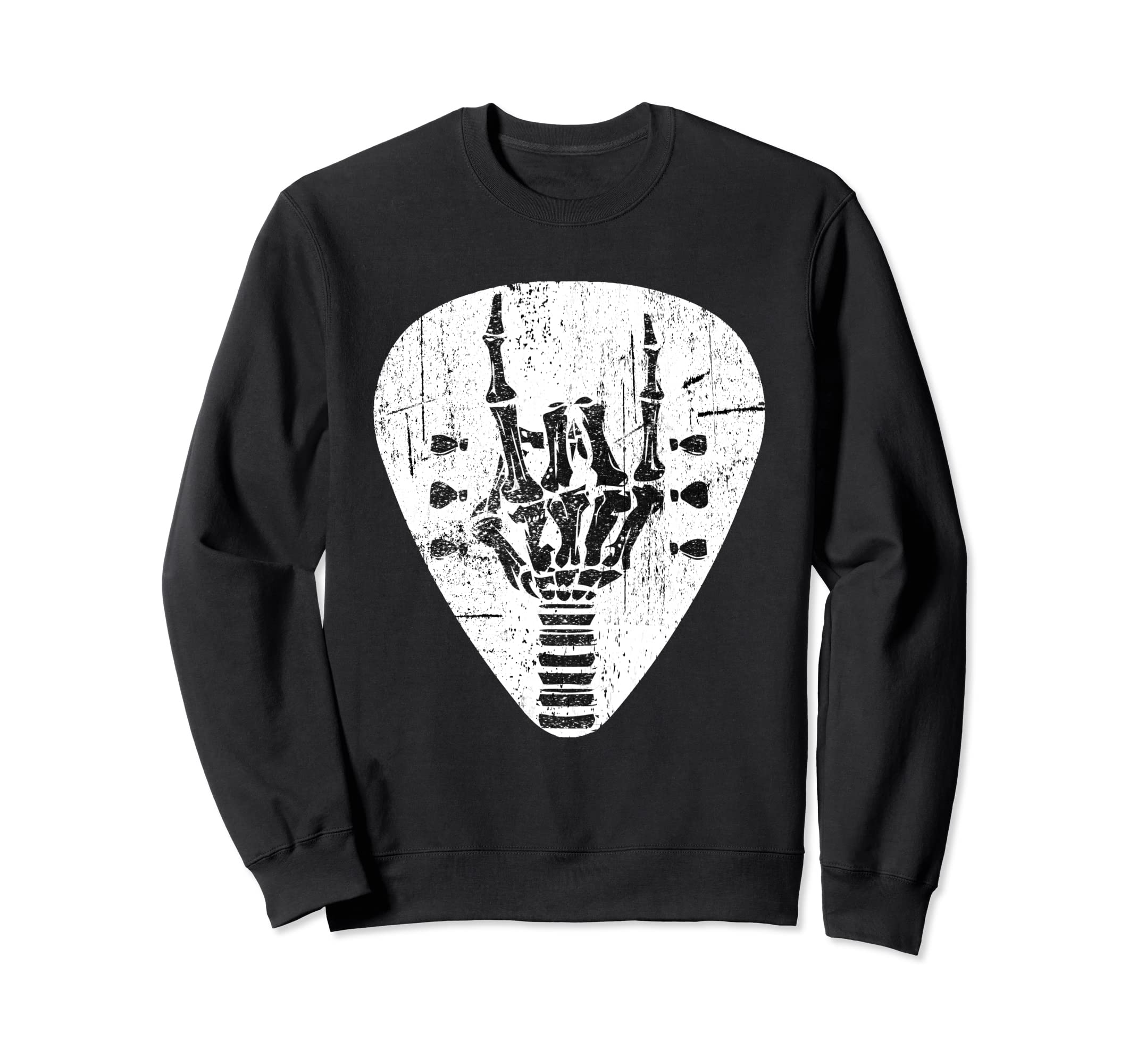 Skeleton Hand Horns Punk Rock Sweatshirt - Fun Novelty Design Men Women - T-Shirt, Sweatshirt, Hoodie