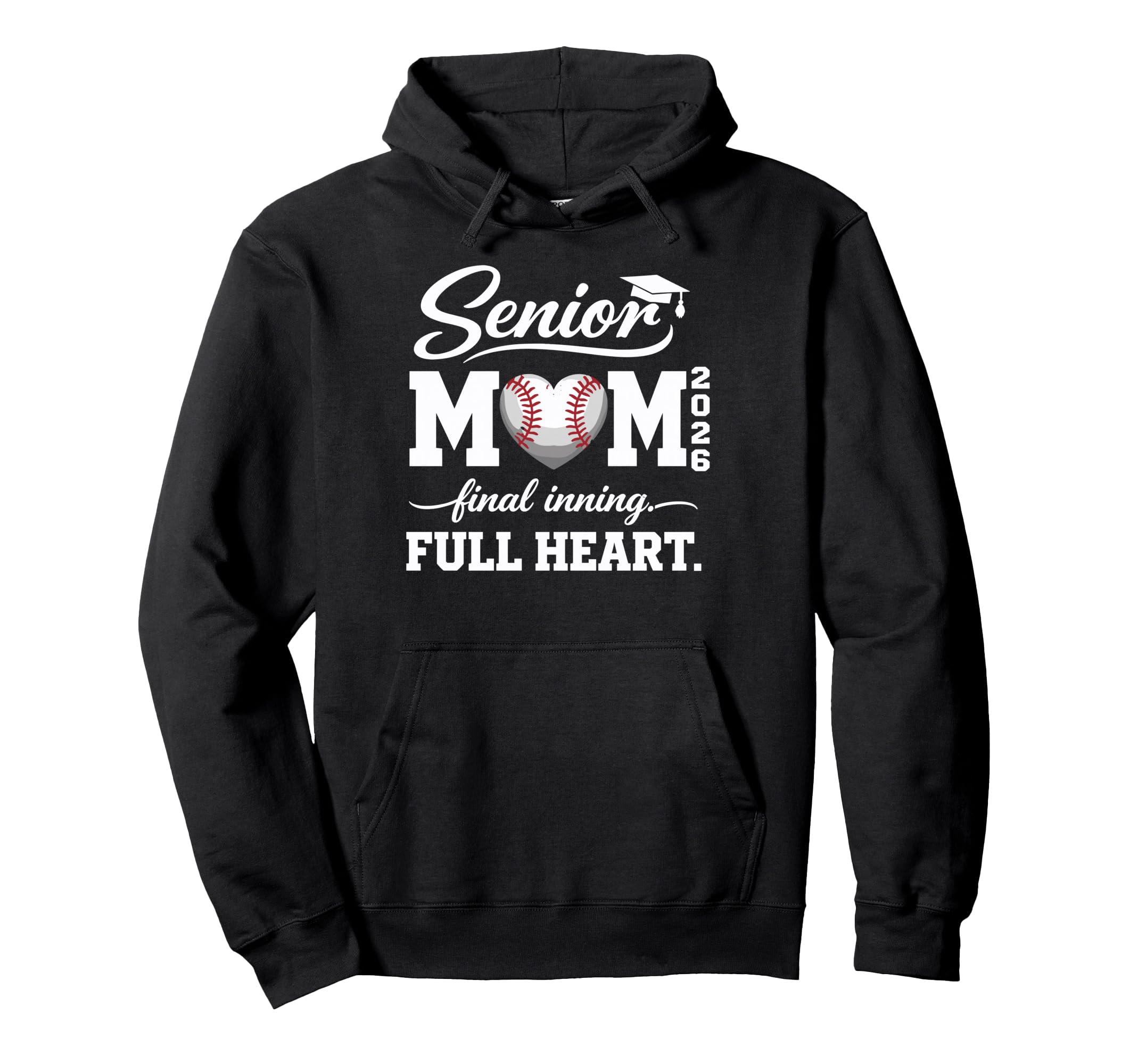 Baseball Senior Mom 2026 Final Hoodie - Fun Novelty Design for Adults - T-Shirt, Sweatshirt, Hoodie