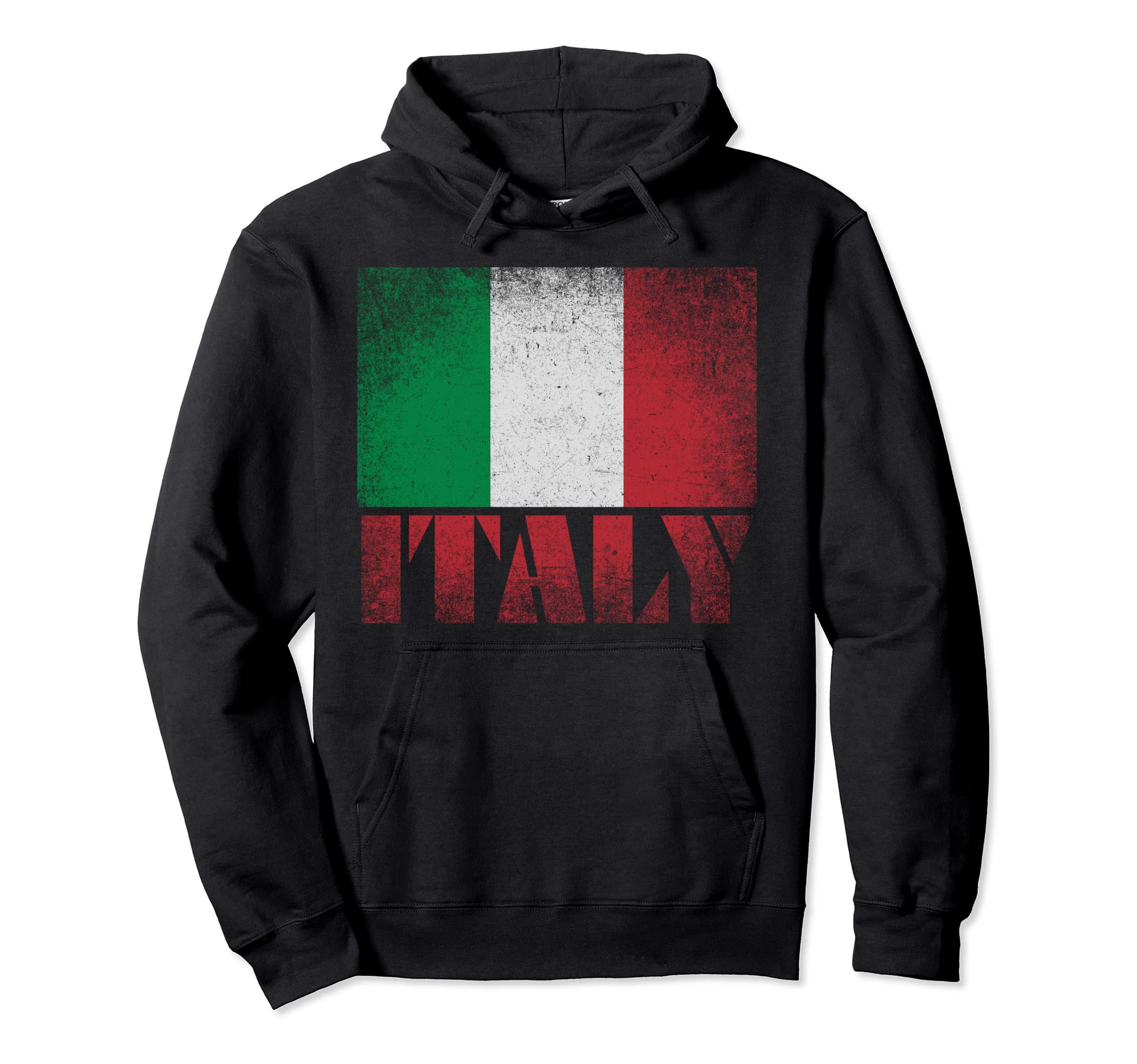 Italian Italy Flag Country Hoodie - Fun Novelty Design Men Women - T-Shirt, Sweatshirt, Hoodie