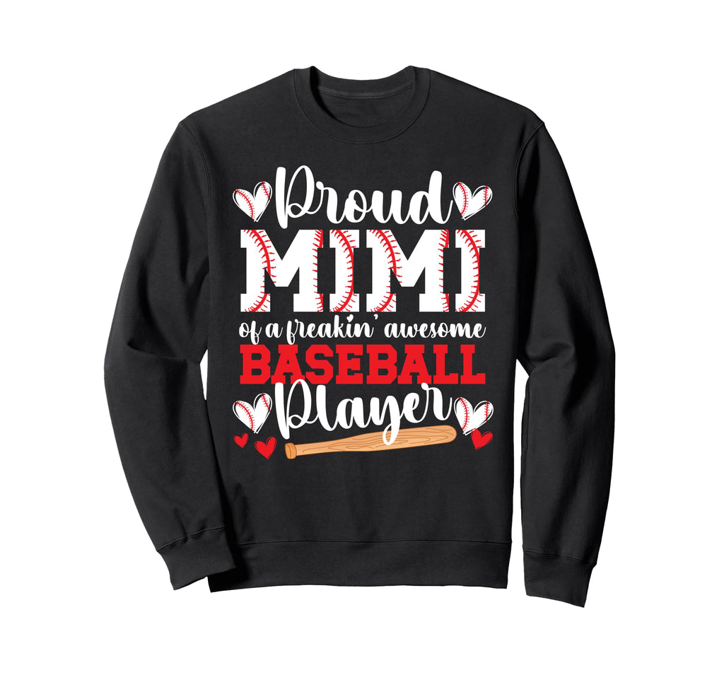 Proud Mimi Baseball Player Mimi Sweatshirt - Minimalist Print for Adults - T-Shirt, Sweatshirt, Hoodie