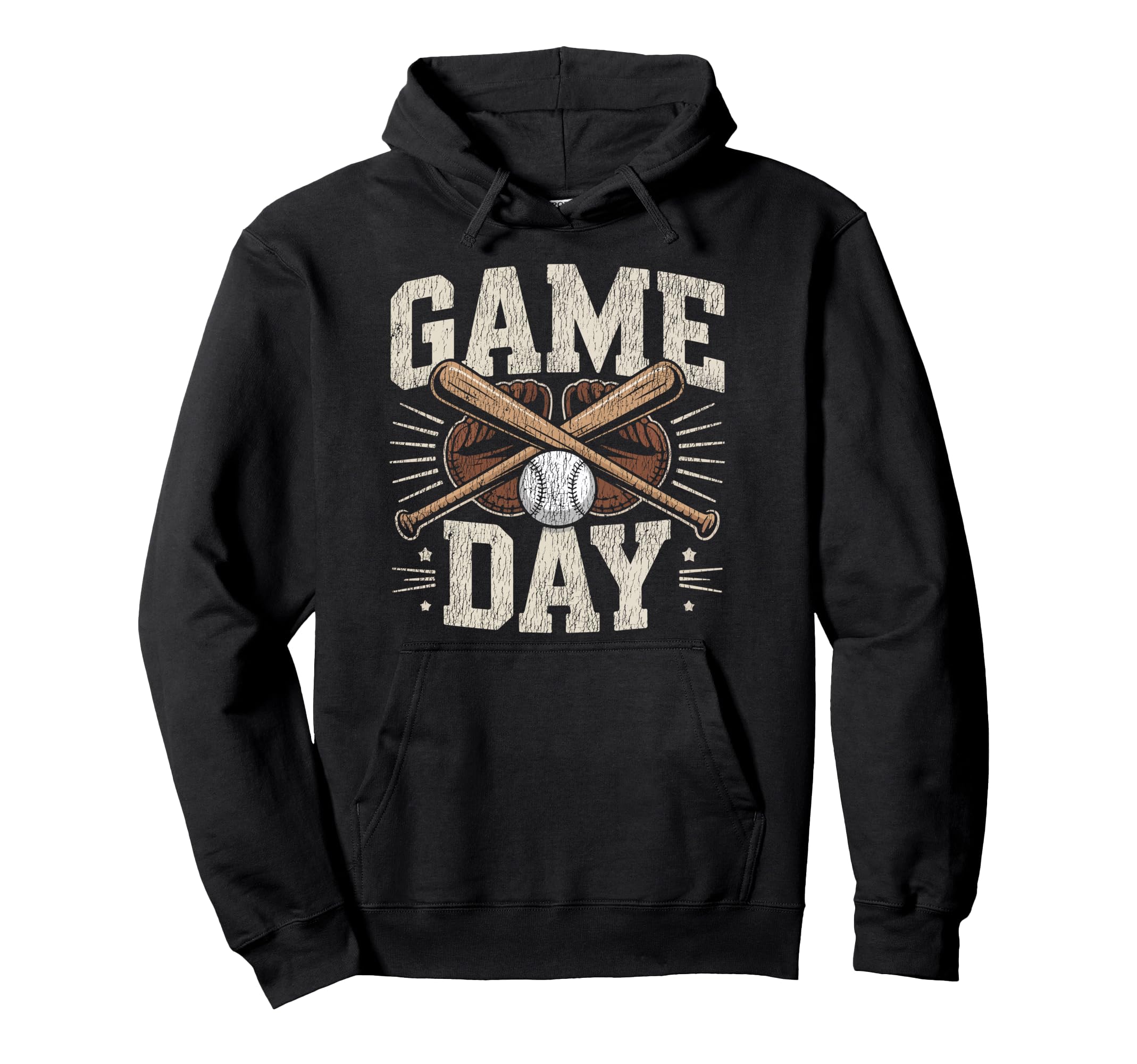 Baseball Fan Game Day Hoodie - Minimalist Print for Adults - T-Shirt, Sweatshirt, Hoodie