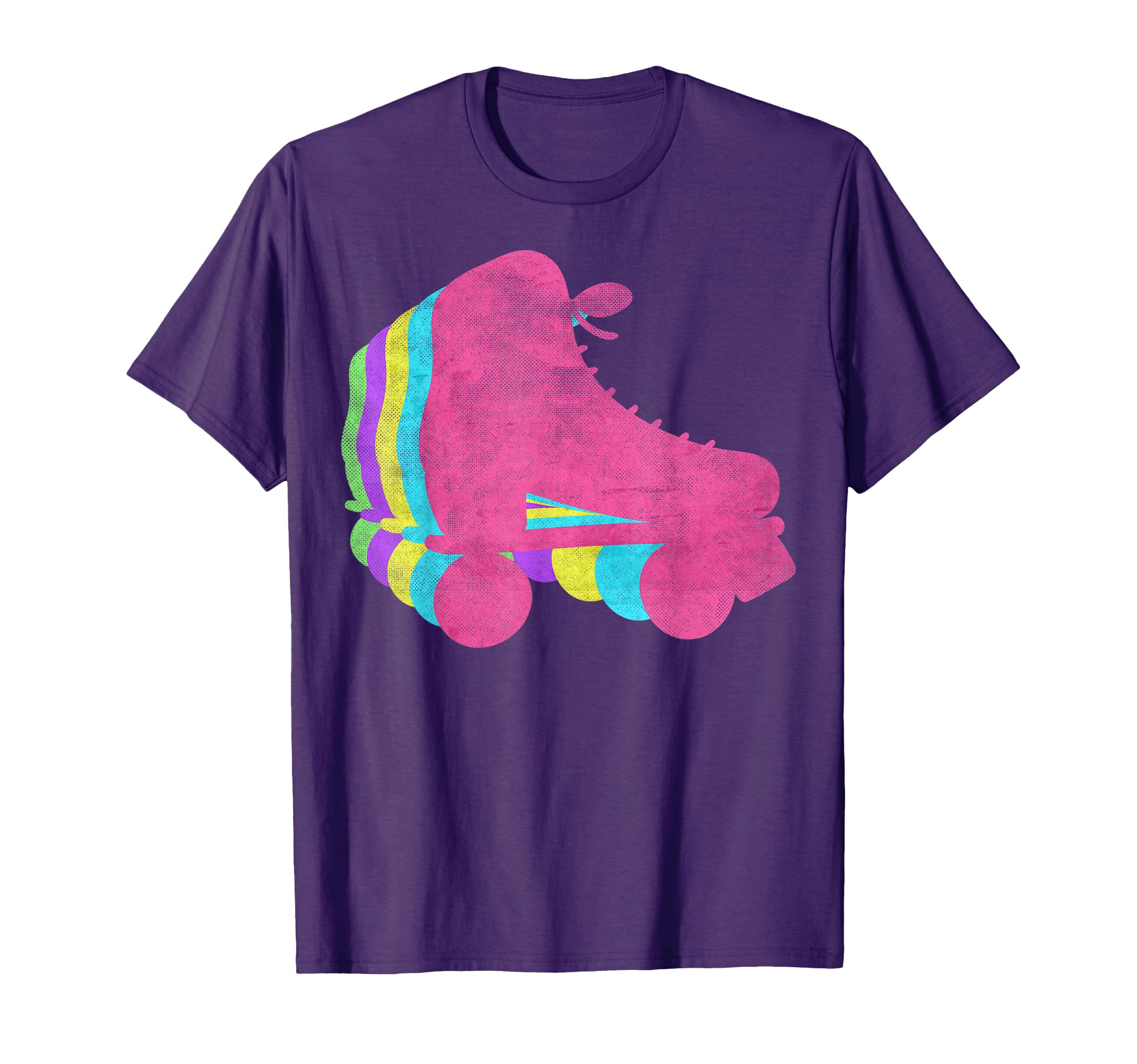 Rollerskates 80S Colors 1980S T-Shirt - Novelty Apparel Men Women - T-Shirt, Sweatshirt, Hoodie