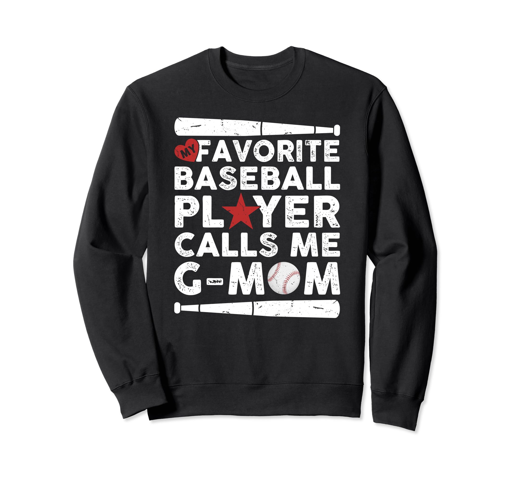 Baseball My Favorite Baseball Sweatshirt - Fun Novelty Design for Adults - T-Shirt, Sweatshirt, Hoodie
